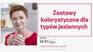 Zestawienia kolorystyczne dla typów jesiennych Zgaszona Jesień Ciepła Jesień Ciemna Jesień [upl. by Keller63]