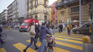 Italy Naples walking from Via dei Tribunali to Porta Nolana train station [upl. by Isewk]