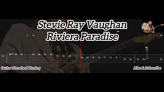 Stevie Ray Vaughan  Riviera Paradise  Tab Guitar [upl. by Prudhoe]