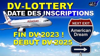 DV LOTTERY 2025  Voici la date des inscriptions à la prochaine loterie américaine [upl. by Ramsden]