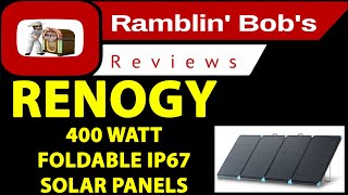 Renogy 400 Watt Foldable Portable Solar Panel IP67 Rating 5 Year Warranty [upl. by Hoagland180]