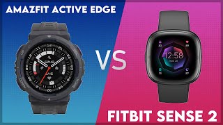 Amazfit Active Edge vs Fitbit Sense 2 Comparison [upl. by Mazel]