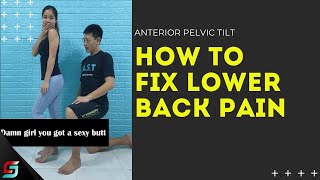 Fix Lower Back Pain Anterior Pelvic Tilt [upl. by Vig489]