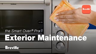 the Smart Oven® Pro  Discover the best way to clean the oven exterior and door  Breville [upl. by Aidnahs]