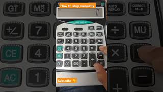 Calculator Tricks How to stop the calculator manually shorts mathtricks TheScienceTrickster [upl. by Azal]