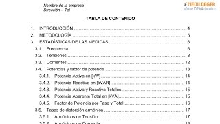 Informe Calidad Energía  Analizador de Redes Portatil MEDILOGGER [upl. by Ecaj]