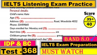 IELTS Listening Practice Test 2023 with Answers Real Exam  368 [upl. by Kleper440]