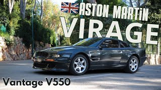 Essai de lAston Martin Virage V550 V8 Vantage lune des premières supercars au monde [upl. by Noryd]