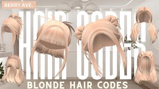 Blonde Hair Codes For Berry Avenue and Bloxburg roblox Blonde  Bloxburg roblox [upl. by Arihas]