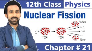 Nuclear Fission in Urdu Hindi  12th Class Physics [upl. by Rehtaeh]