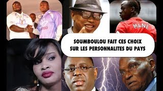 Modou lo vs Eumeu Sene Elhadji diouf vs Sadio Mane Macky Sall vs Wade Les choix de Soumboulou [upl. by Elleuqram]