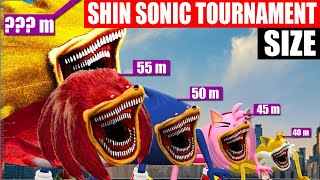 Shin Sonic Tournament Size Comparison  SPORE [upl. by Sulienroc]