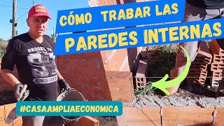 Trabando las paredes internas workingfromhome trend albañileria [upl. by Levy]