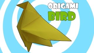 Origami Bird with Wings by A4 printing paper Origamite [upl. by Parrnell]