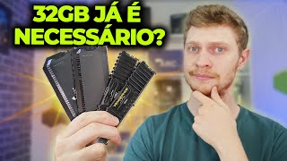 32GB RAM JÁ É NECESSÁRIO EM JOGOS TESTE 16GB VS 32GB EM JOGOS ATUAIS 2024 [upl. by Sanders34]