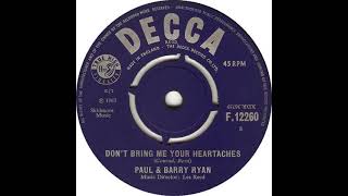 UK New Entry 1965 293 Paul amp Barry Ryan  Dont Bring Me Your Heartaches [upl. by Fital]