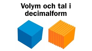 Volym och tal i decimalform [upl. by Ialokin]