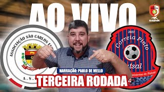 SÃO CARLOS X CORREIA PINTO aovivo futsal [upl. by Clein810]