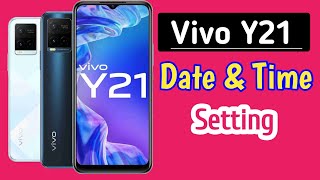 How to set date and time in vivo y21  vivo y21 me time set kaise kare  date setting [upl. by Richmound408]