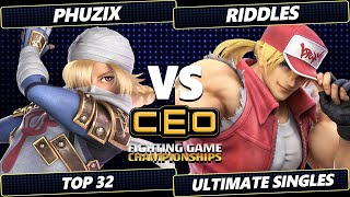 CEO 2024  Phuzix Sheik Vs Riddles Terry Kazuya Smash Ultimate  SSBU [upl. by Orvan]