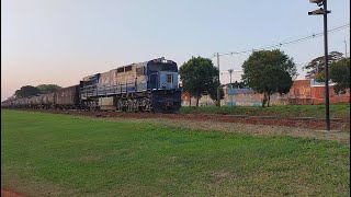 Carregado Misto passando pela Antiga Estação Ferroviário de MandaguariPR [upl. by Carberry]