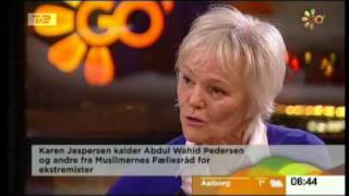 Karen Jespersen Abdul Wahid Pedersen  Diskussion Godmorgen Danmark [upl. by Akisey752]