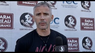 Mike Norvell talks Tuesday practice Duke rushing attack and more [upl. by Silda]