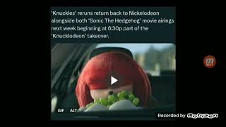 Knuckles to have reruns on Nickelodeon [upl. by Orest]