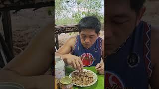 kilawing balat ng baka pagkaingbukid mukbang filipinofood lutongpinoy pagkaingpinoy food [upl. by Ralyat]