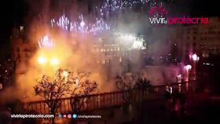 Fallas Valencia 2019 Mascletà Nocturna Sábado 2 Marzo 2019 Pirotecnia del Mediterráeo [upl. by Noiram]