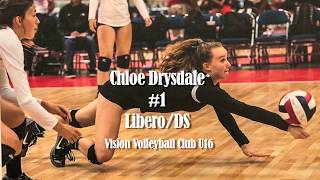 Chloe Drysdale 1 LiberoDS Volleyball Highlights Class of 2020 [upl. by Annoyi]