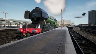 Flying Scotsman TSW4 departing Leeds [upl. by Ribaudo]