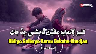 Khilyo Galhayo Haren Bakshe Chadjan Slowed Reverb  Sindhi Slowed Songs  Master Manzoor [upl. by Aikim]