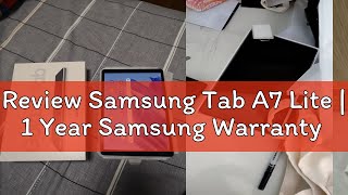 Review Samsung Tab A7 Lite  1 Year Samsung Warranty [upl. by Ludwigg]