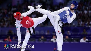 South Koreas Kim dominates Kiyanichandeh for womens featherweight taekwondo gold  Paris Olympics [upl. by Rysler]