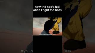 THE NPCS KNOW NOT TO JUMP IN THIS BOSS FIGHT mha myheroacademia anime eldenring boss [upl. by Seugirdor]