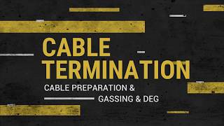 UNDERGROUND CABLE  GIS Termination  XLPE [upl. by Etireuqram]