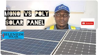 How to identify a Mono Crystalline Solar Panel from a Poly Panel Which one charges battery faster [upl. by Jabin]