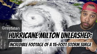 Hurricane Milton Unleashed Incredible Footage of a 15Foot Storm Surge  Natures Wrath [upl. by Raphaela]