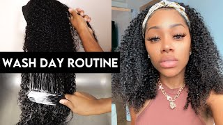 HOW TO WASH amp MAINTAIN CURLY HAIR  WIG WASH DAY  ft LuvMe Hair [upl. by Streetman136]