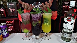 3 MOJITOS DELICIOSOS RAPIDOS Y FACILES DE HACER [upl. by Roleat]