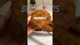 VIRAL Bacalaitos Recipe 🔥 puertoricanfood caribbeanfood [upl. by Laamak]