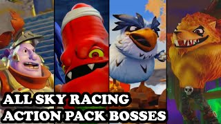 Skylanders Superchargers  All Bosses Boss Pursuit amp Capture Scenes  Sky Racing Action Pack [upl. by Ciaphus]