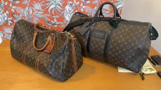 WATERPROOF Louis Vuitton Keepall 55 Vs Louis Vuitton Keepall 50 [upl. by Ginelle]