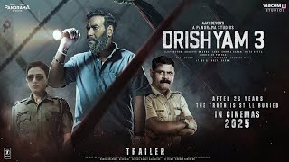 Drishyam 3  Teaser Trailer  Ajay Devgn  Tabu Shriya Saran Akshaye KhannaSaurabh Shukla In 2025 [upl. by Florinda]