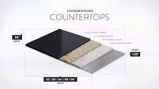 Outdoor Kitchen Countertops  Granite Countertops  NewAge Products [upl. by Hellene]