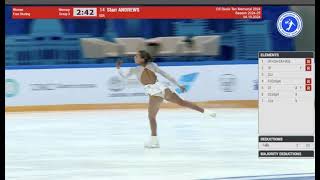 Starr Andrews 2024 Denis Ten Memorial FS [upl. by Ettelorahc615]