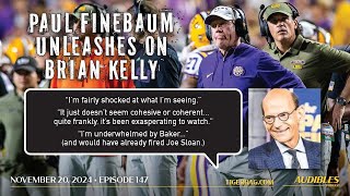 ESPNSEC Networks Paul Finebaum Shares Candid Impressions of Brian Kelly LSU Football [upl. by Derfliw12]