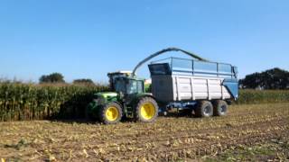 Ensilage de maïs 2014 avec ensileuse Claas Jaguar 940 [upl. by Camilia]