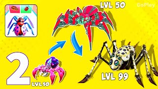 Spider Insect Evolution Run  Level Up Spider Max Level Gameplay [upl. by Jeb688]